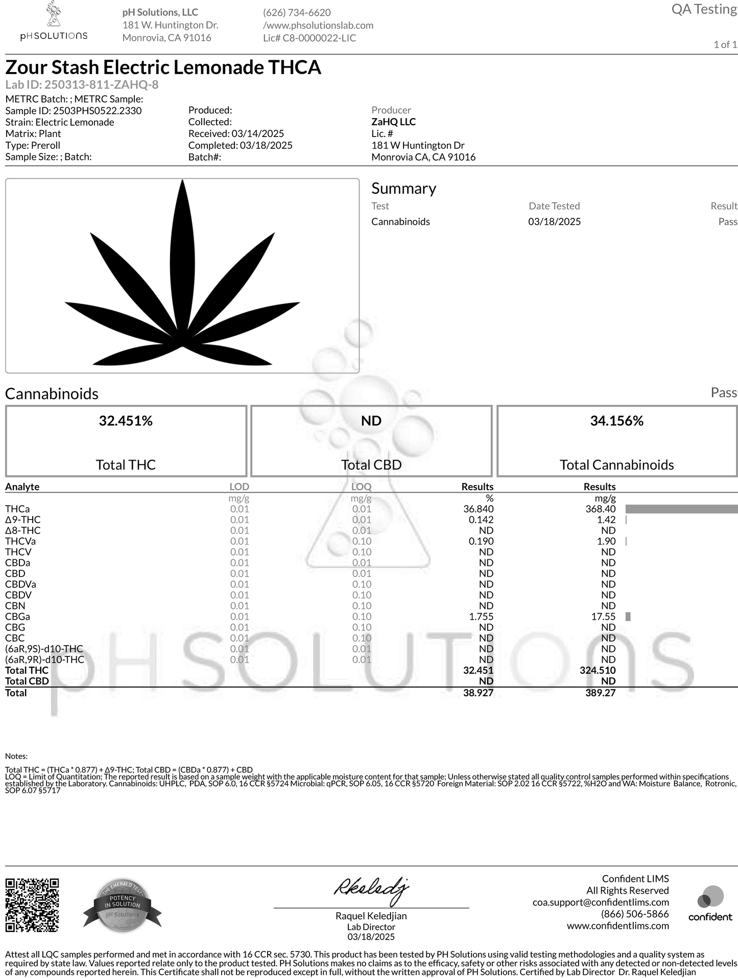 TXMMD THCA 2G Hash Hole Per-Roll