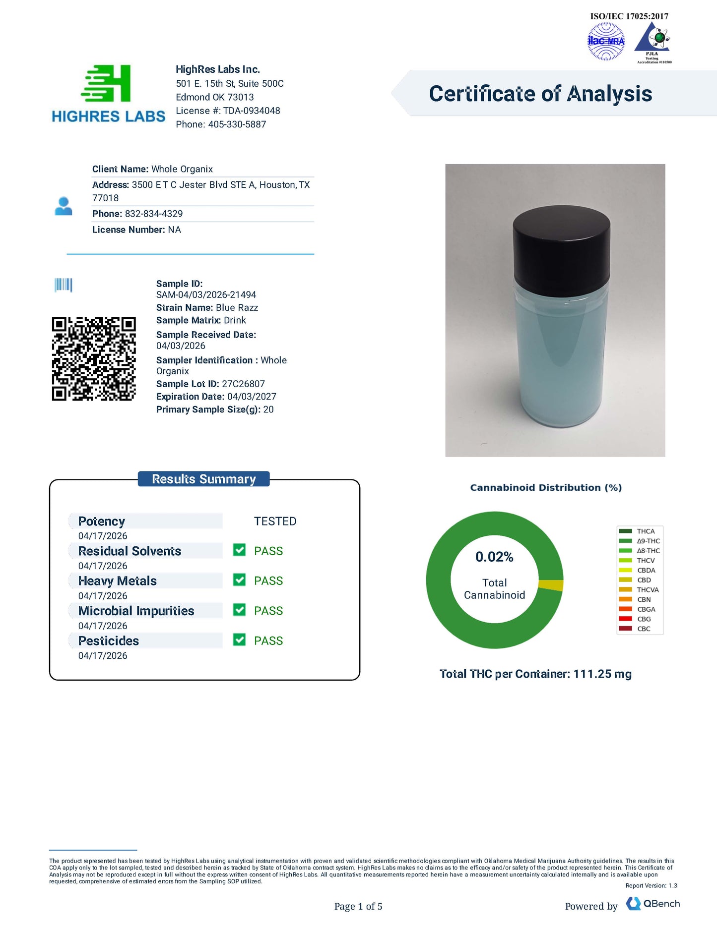 OCHO D9 100mg THC Juice Drink
