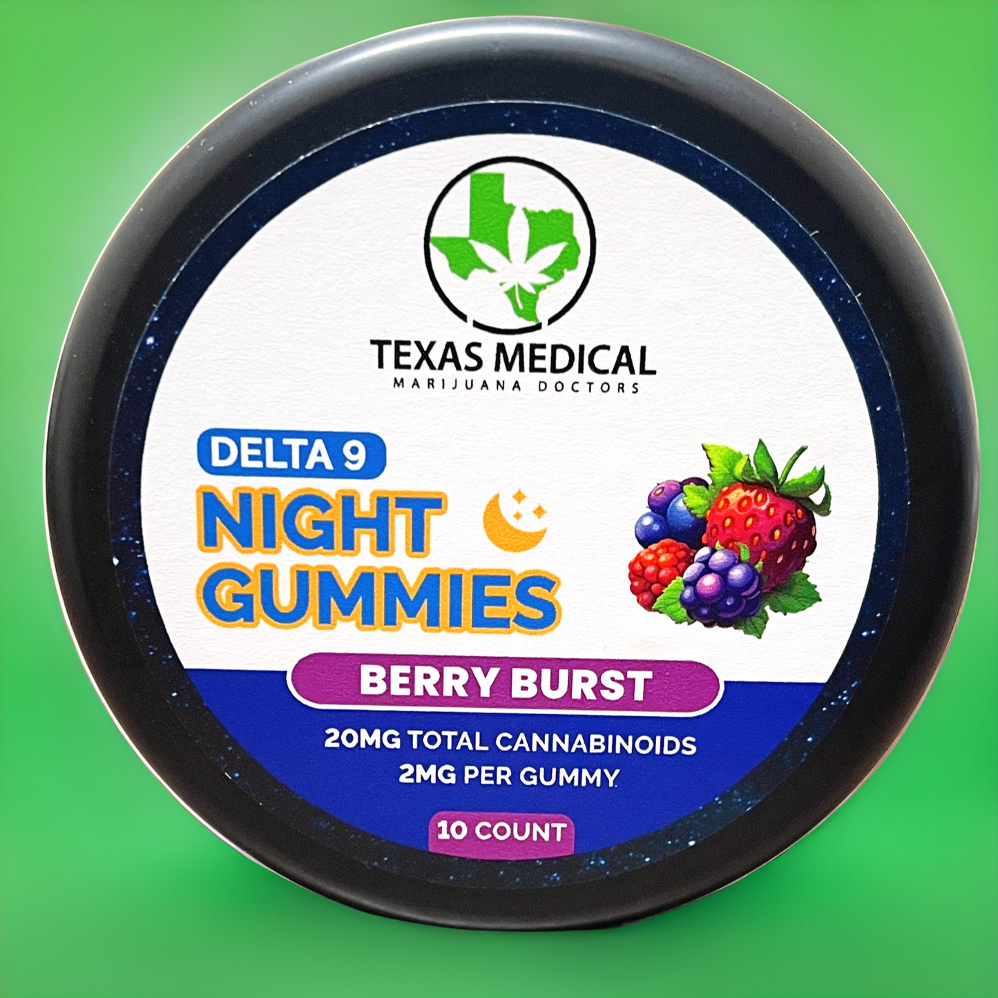 TXMMD CBD/D9 THC/CBN Sleep Aid Wild Berry Gummies