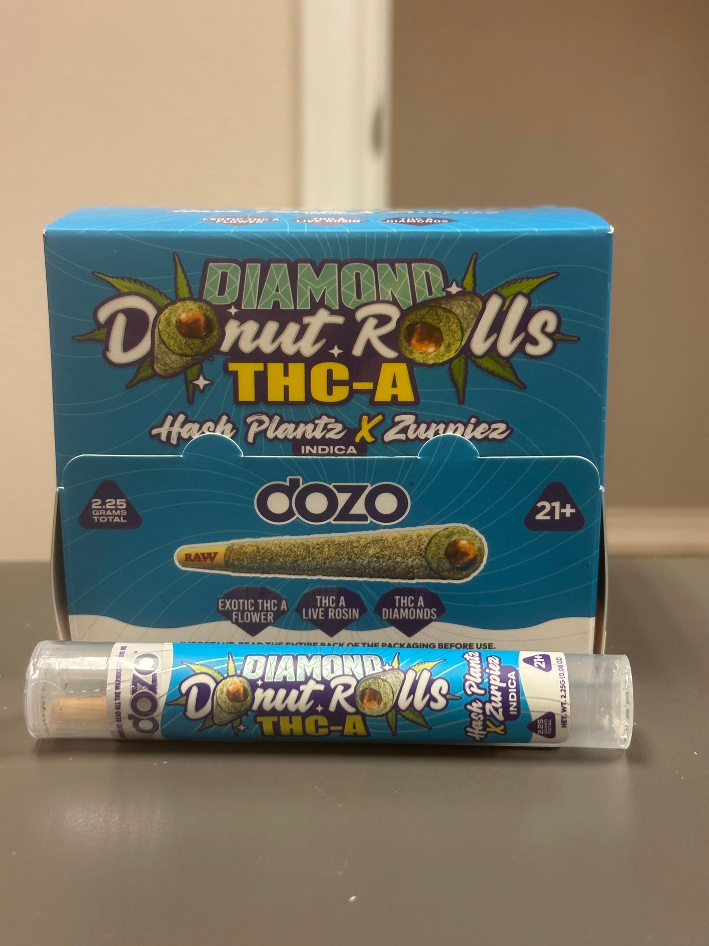 Diamond THCA 2.25g Each DOZO Pre Rolls