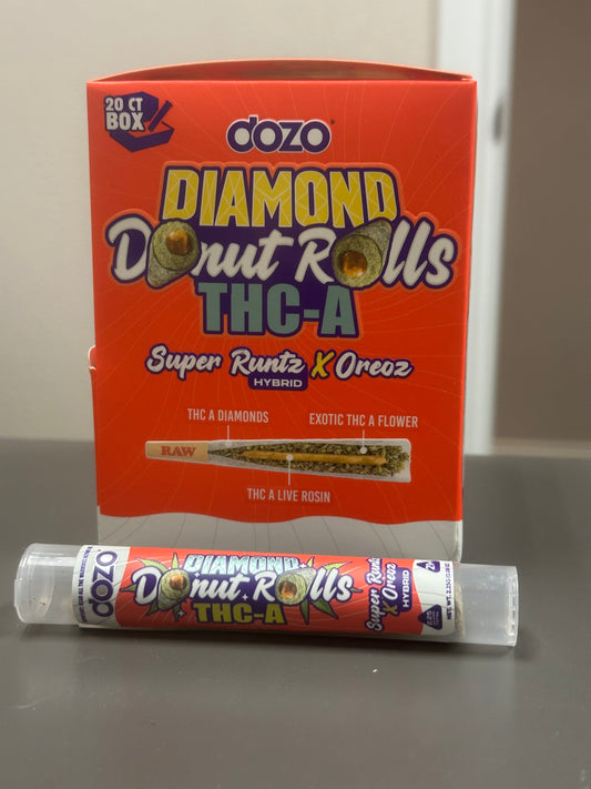 Diamond THCA 2.25g Each DOZO Pre Rolls